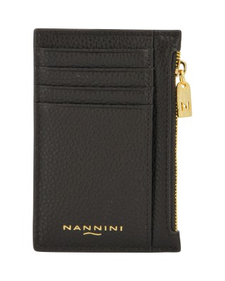  Nannini - Porta carte di credito verticale in pelle Wallis