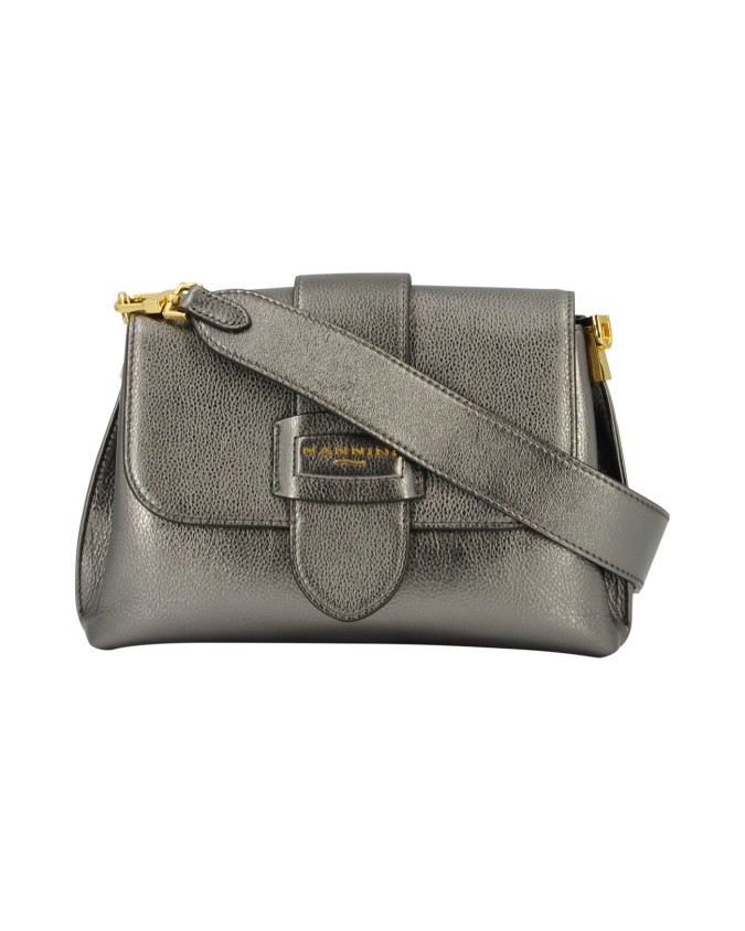  Nannini - Borsa a Tracolla con Patta in Pelle Keira