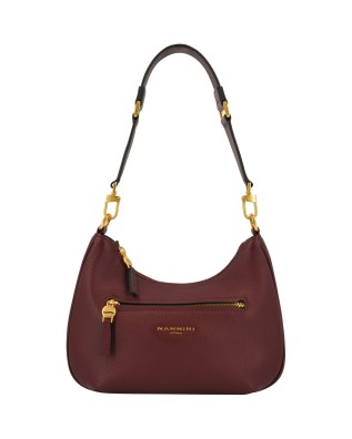Nannini - Bice Lima Leather Shoulder Bag with Shoulder Strap