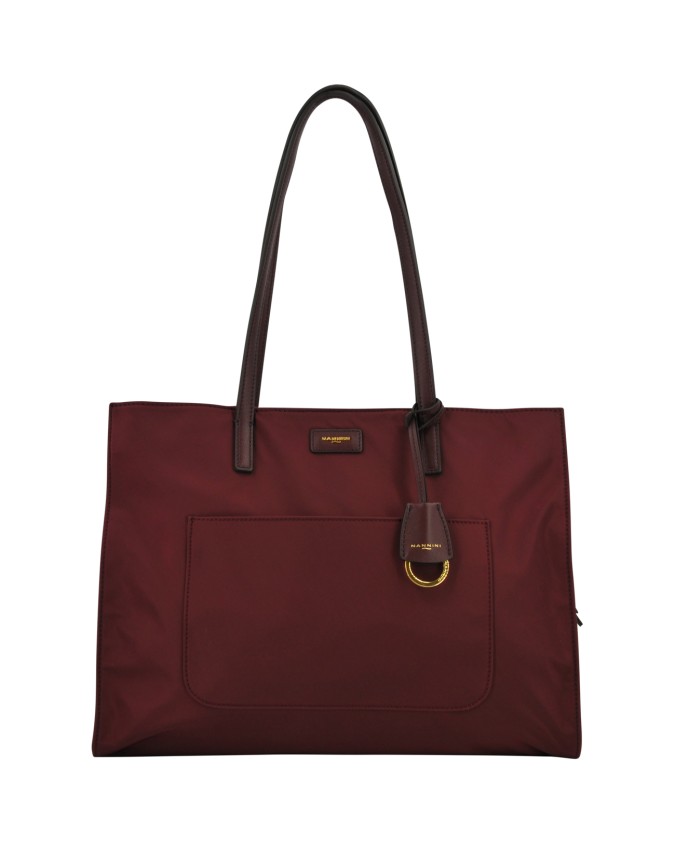  Nannini - Borsa in Nylon con Dettagli in Pelle Carla
