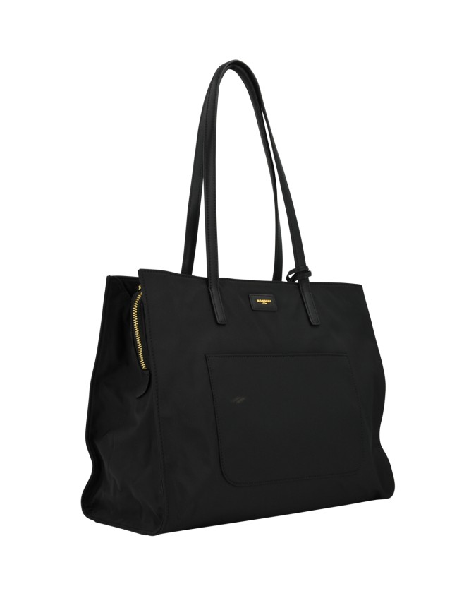  Nannini - Borsa in Nylon con Dettagli in Pelle Carla