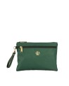  Ynot - Pochette donna con manico laterale in tessuto logato