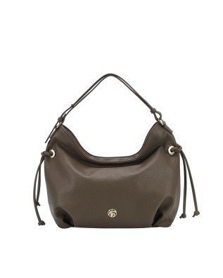 Ynot - Dafne Faux Leather Hobo Shoulder Bag with a Single...