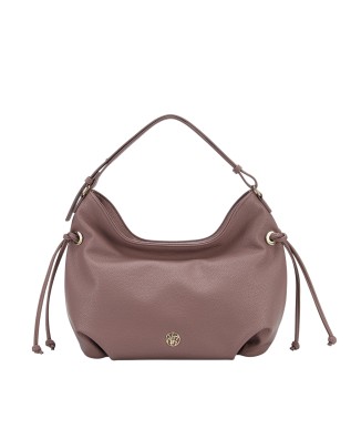 Ynot - Dafne Faux Leather Hobo Shoulder Bag with a Single...