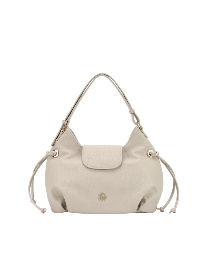  Ynot - Borsa a spalla hobo con patta in ecopelle Dafne