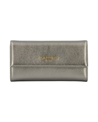 Nannini - Wallis Lima Lederbrieftasche mit Klappe - PLATIN