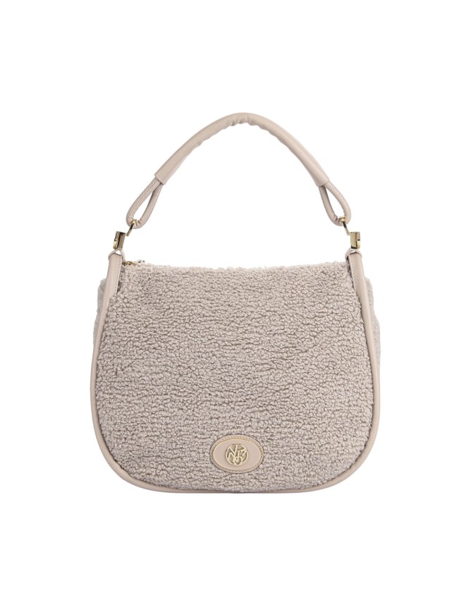  Ynot - Borsa a spalla hobo in eco pelliccia Dreaming