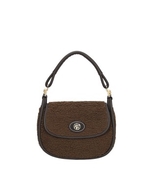 Ynot – Posttasche mit Klappe aus Kunstfell Dreaming - CHOCO