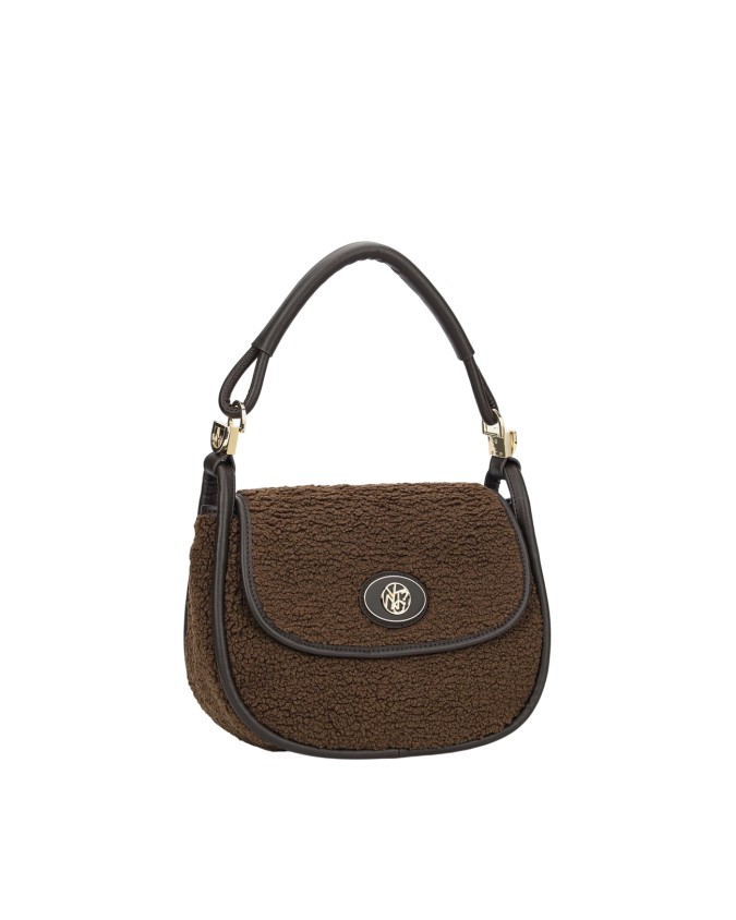  Ynot - Borsa postina con patta in eco pelliccia Dreaming
