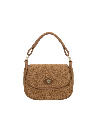 Ynot – Posttasche mit Klappe aus Kunstfell Dreaming - TEDDY