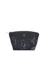  Ynot - Beauty case grande in tessuto ed ecopelle Grundge
