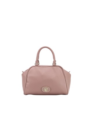 Ynot - Happy Faux Leather Satchel with Shoulder Strap