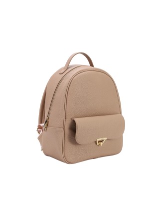 Ynot - Women's Synthetic Leather Backpack with Exterior... 2