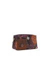  Ynot - Beauty case medio in tessuto ed ecopelle Indigo