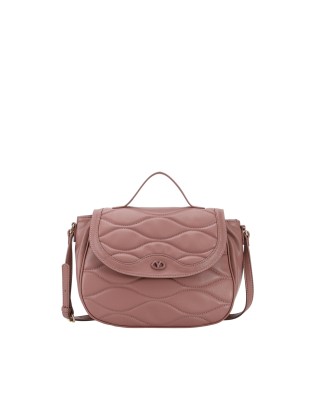  Ynot - Borsa postina con patta e tracolla in ecopelle