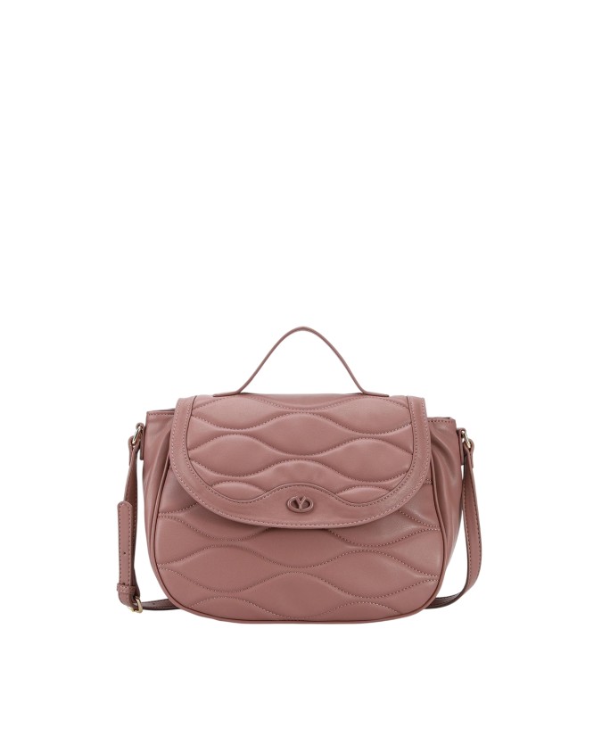  Ynot - Borsa postina con patta e tracolla in ecopelle
