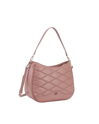 Ynot - Iride Quilted Faux Leather Hobo Shoulder Bag 2