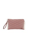  Ynot - Clutch in ecopelle trapuntata con tracolla a catena