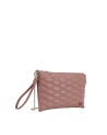  Ynot - Clutch in ecopelle trapuntata con tracolla a catena