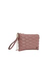  Ynot - Clutch piccola in ecopelle trapuntata con tracolla e