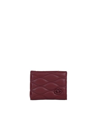 Ynot – Kleine Damenbrieftasche aus gestepptem Kunstleder...