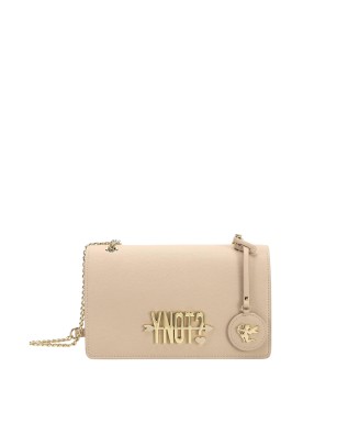  Ynot - Borsa flap bag in ecopelle con spallaccio a catena