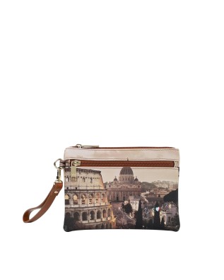  Ynot - Pochette bustina in ecopelle piccola stampa città Yesbag