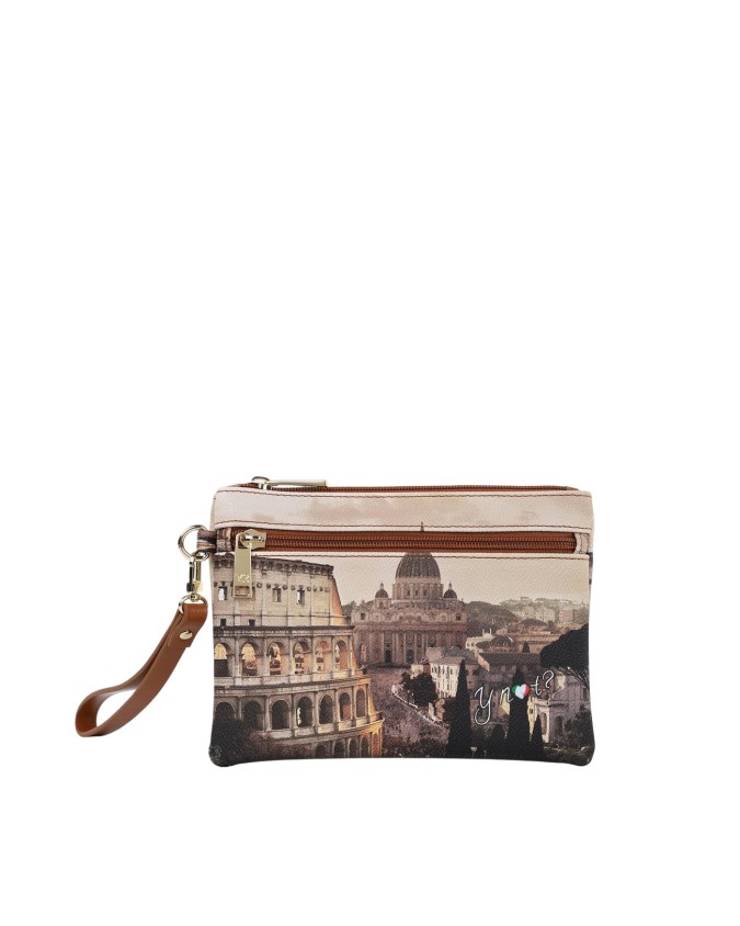  Ynot - Pochette bustina in ecopelle piccola stampa città Yesbag