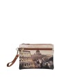  Ynot - Pochette bustina in ecopelle piccola stampa città Yesbag