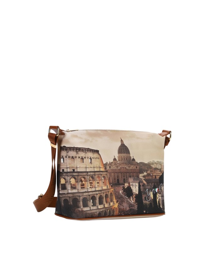  Ynot - Borsa hobo easy large in ecopelle stampa città Yesbag