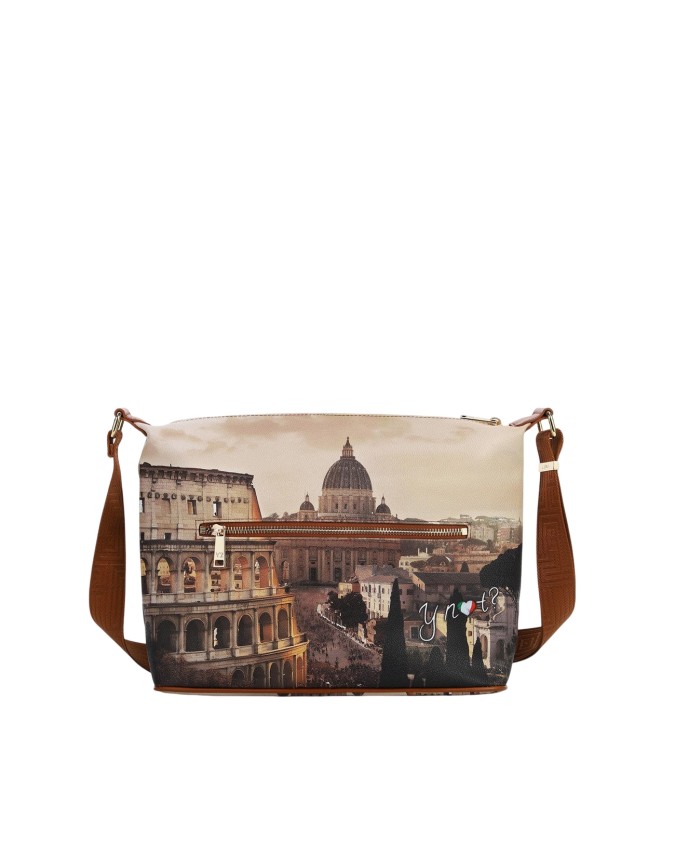  Ynot - Borsa hobo easy large in ecopelle stampa città Yesbag