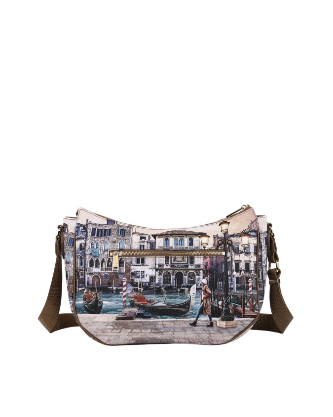  Ynot - Borsa sacca in ecopelle stampa città Yesbag