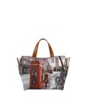 Ynot – Große Tote-Bag aus Kunstleder mit Stadtmotiv von Yesbag