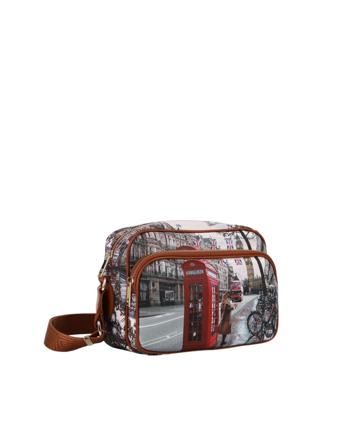  Ynot - Borsa a tracolla reporter big in ecopelle stampa città