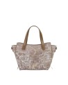  Ynot - Tote bag media in tessuto ed ecopelle Aeterna