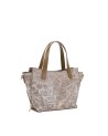  Ynot - Tote bag media in tessuto ed ecopelle Aeterna