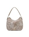 Ynot - Hobo Shoulder Bag in Fabric and Faux Leather with a Single Handle, Aeterna