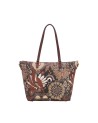  Ynot - Borsa a spalla Shopping in ecopelle con doppio manico