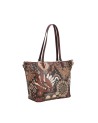  Ynot - Borsa a spalla Shopping in ecopelle con doppio manico