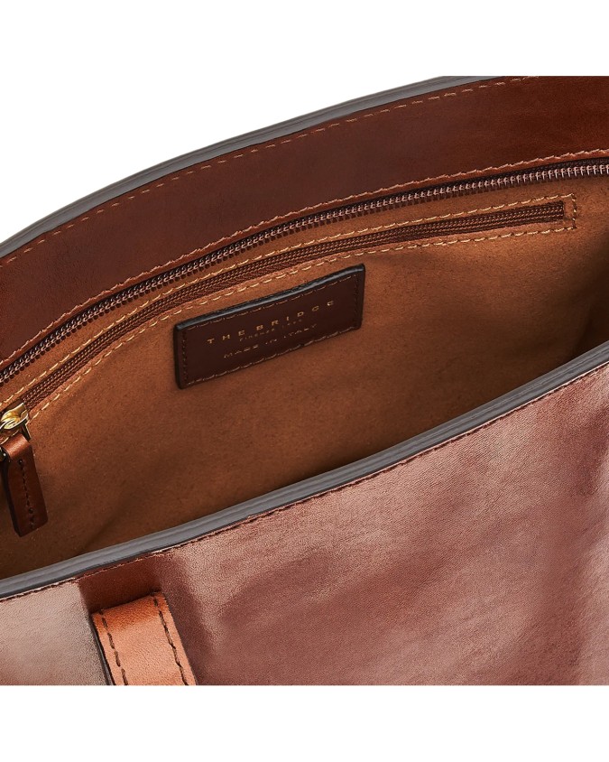  The Bridge - Borsa shopper pelle chiusa con zip Vittoria