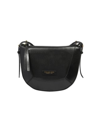 The Bridge – Fedora Leather Shoulder Bag - Black