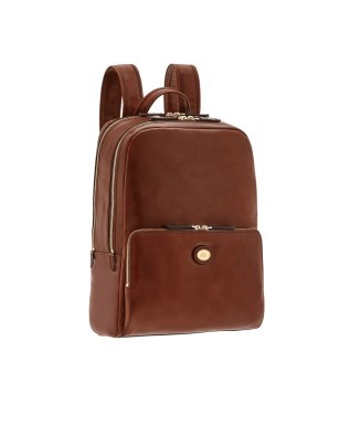  The Bridge - Zaino uomo porta pc 15'' a doppia zip in pelle