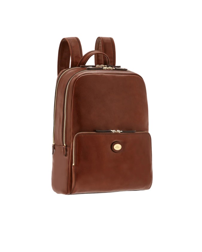 The Bridge - Zaino uomo porta pc 15'' a doppia zip in pelle
