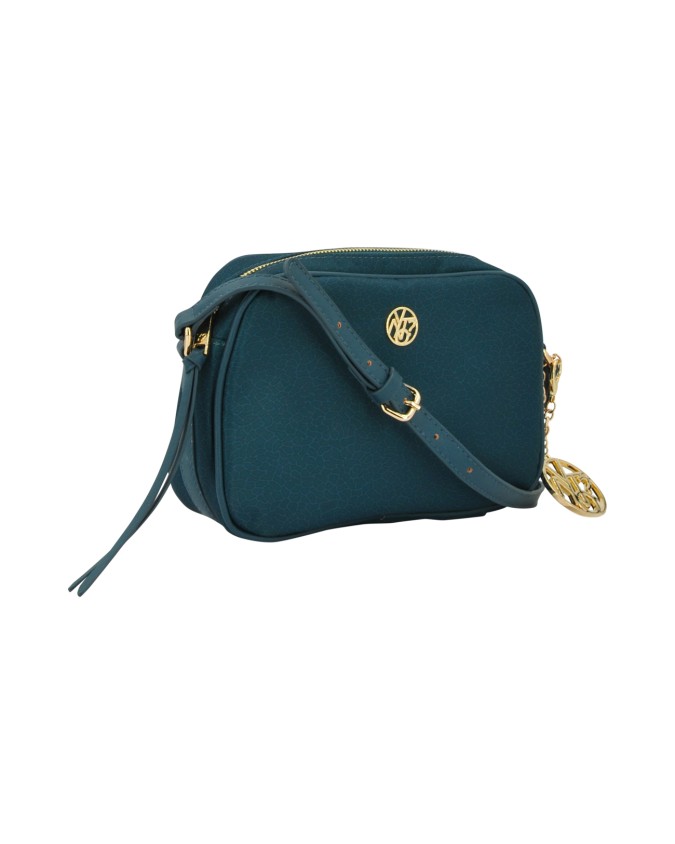  Ynot - Borsa camera bag a tracolla in tessuto logato Cloud