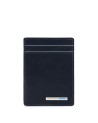 PIQUADRO - Porta carte credito,biglietti,ferma soldi - Blu -