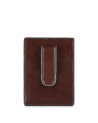 PIQUADRO - Porta carte credito,biglietti,ferma soldi - Mogano -