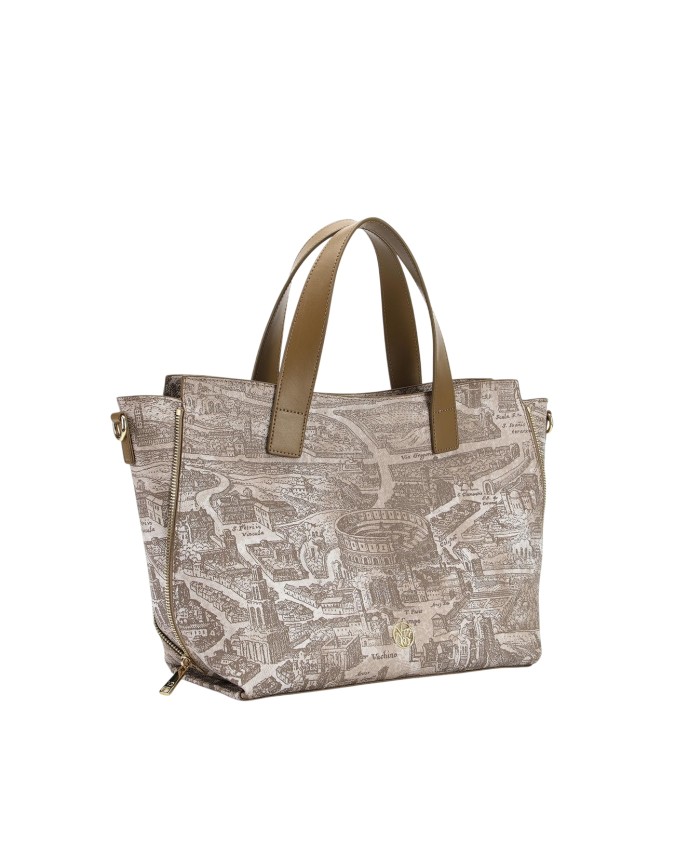  Ynot - Tote bag large in ecopelle con manici corti Aeterna