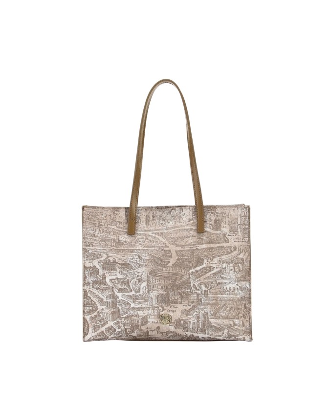  Ynot - Borsa shopping squadrata in ecopelle Aeterna