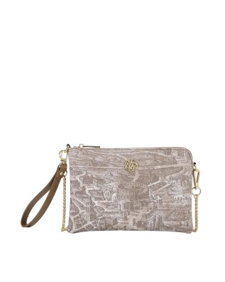  Ynot - Borsa clutch con polsiera laterale e tracolla a catena