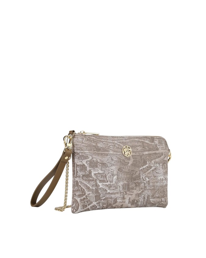  Ynot - Borsa clutch con polsiera laterale e tracolla a catena